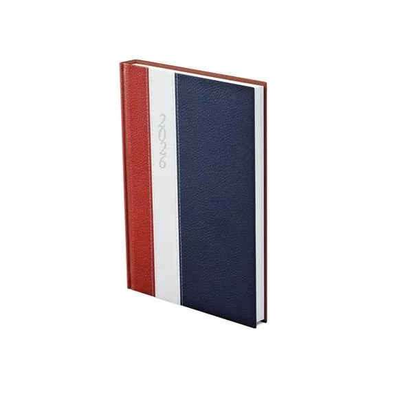 Naptár, tervező, B5, heti, TOPTIMER "Fashion", bordó-fehér-kék