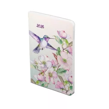   Naptár, tervező, B6, heti, TOPTIMER, "Joy flexi", kolibri