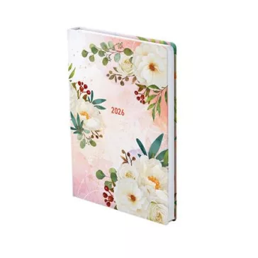   Naptár, tervező, B6, heti, TOPTIMER "Joy", tearózsa