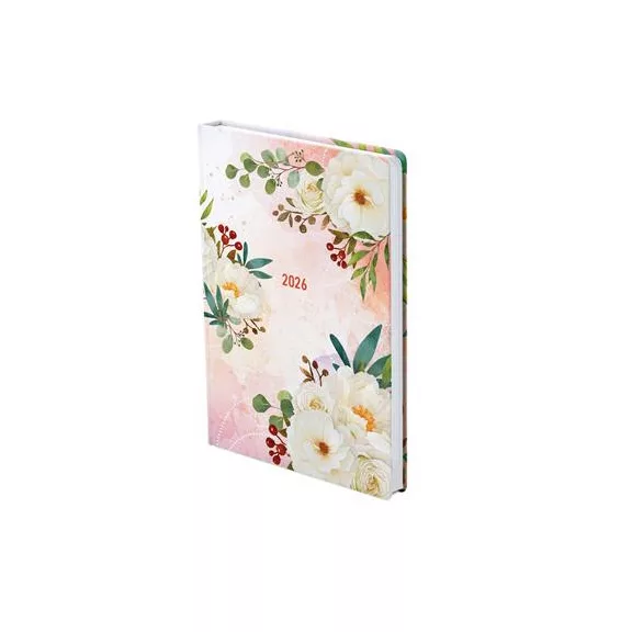 Naptár, tervező, B6, heti, TOPTIMER "Joy", tearózsa