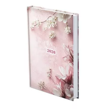   Naptár, tervező, A5, napi, TOPTIMER, "Joy", fátyolvirág