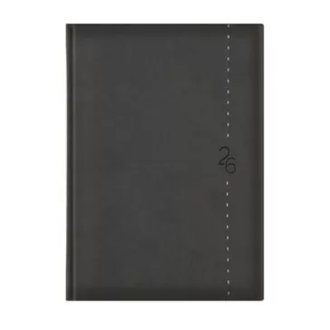   Naptár, tervező, B5, heti, TOPTIMER "Linea", sötétszürke