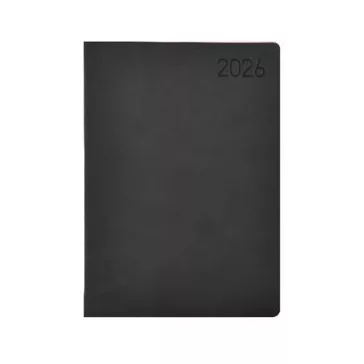   Naptár, tervező, A5, napi, TOPTIMER "Madeira", fekete-bordó