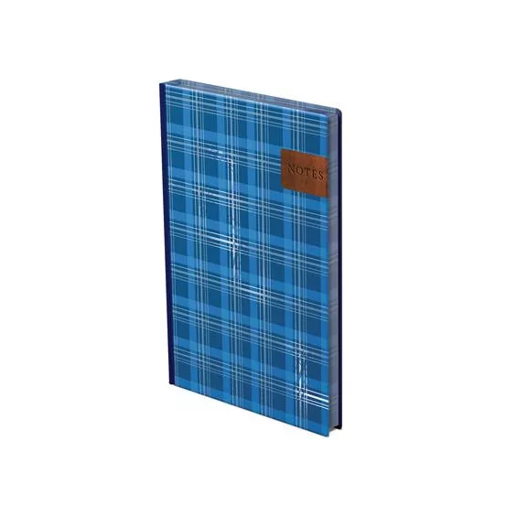Jegyzetfüzet, A5, vonalas, 96 lap, TOPTIMER "Notes", kék skótkockás