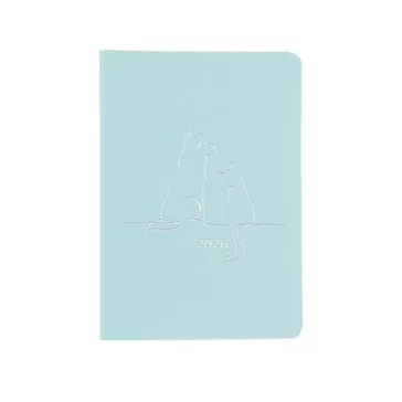   Naptár, tervező, A5, heti, TOPTIMER "Pastel", kék