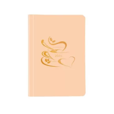   Naptár, tervező, A5, heti, TOPTIMER "Pastel", lazac