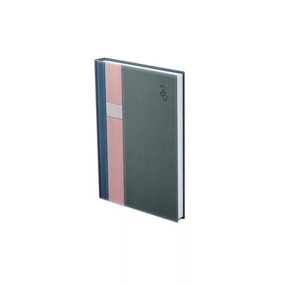 Naptár, tervező, B6, heti, TOPTIMER "Vario", kék-rózsa-szürke