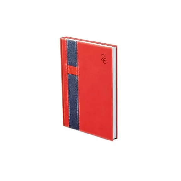 Naptár, tervező, B6, heti, TOPTIMER "Vario", piros-kék