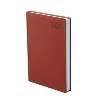   Naptár, tervező, A5, napi, TOPTIMER "Traditional", bordó