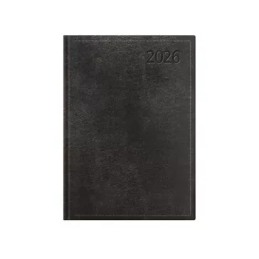   Naptár, tervező, B6, napi, TOPTIMER "Traditional", fekete