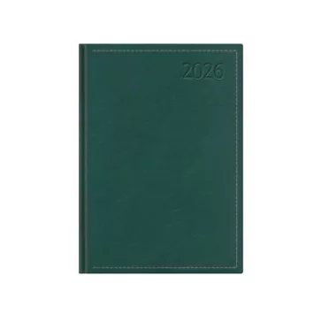   Naptár, tervező, B6, napi, TOPTIMER "Traditional", zöld