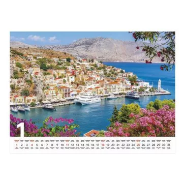 Naptár, fali, TOPTIMER, "Mediterrán"