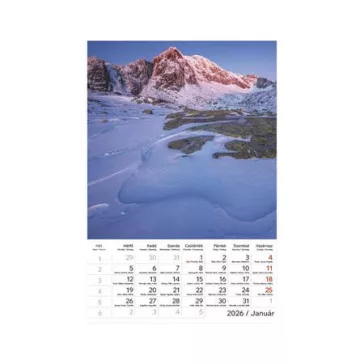 Naptár, fali, TOPTIMER "Hegyek"