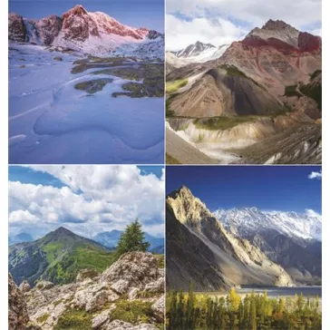 Naptár, fali, TOPTIMER "Hegyek"