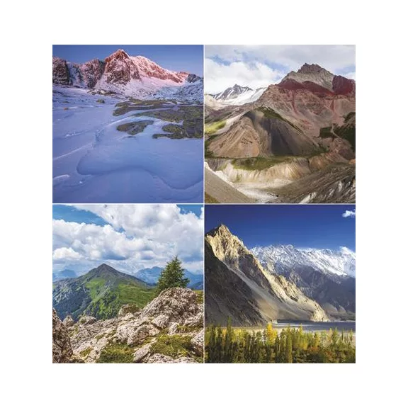 Naptár, fali, TOPTIMER "Hegyek"