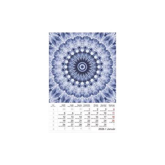 Naptár, fali, TOPTIMER "Mandala"