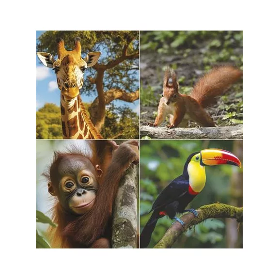 Naptár, fali, TOPTIMER "Vadállatok"