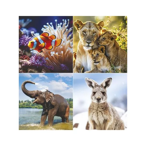 Naptár, fali, TOPTIMER "Vadállatok"