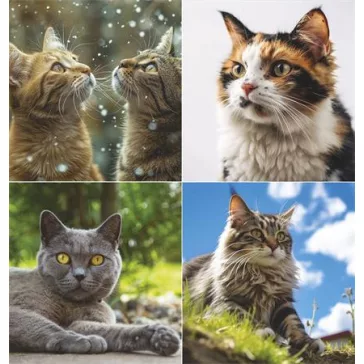 Naptár, fali, TOPTIMER, "Cicák"