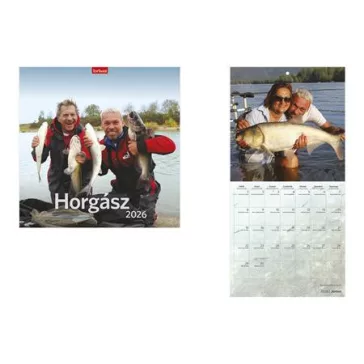Naptár, fali, TOPTIMER "Horgász naptár"