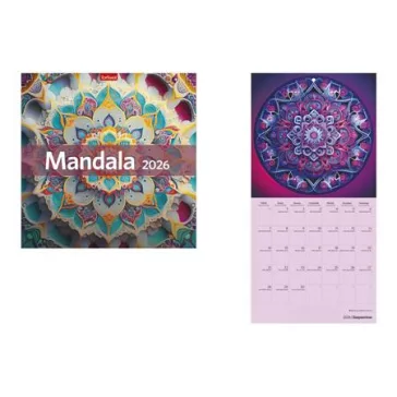 Naptár, fali, TOPTIMER, "Mandala"