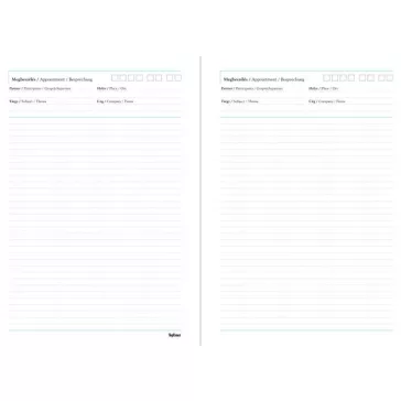   Tárgyalási napló, B5, TOPTIMER, "Traditional", fekete