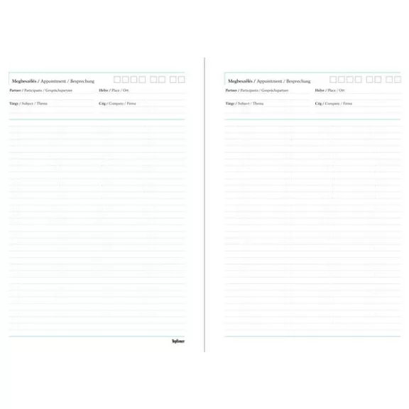 Tárgyalási napló, B5, TOPTIMER, "Traditional", kék