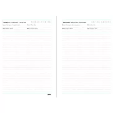   Tárgyalási napló, B5, TOPTIMER, "Traditional", zöld