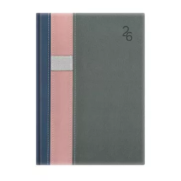   Naptár, tervező, B5, heti, TOPTIMER "Vario", kék-rózsaszín-szürke