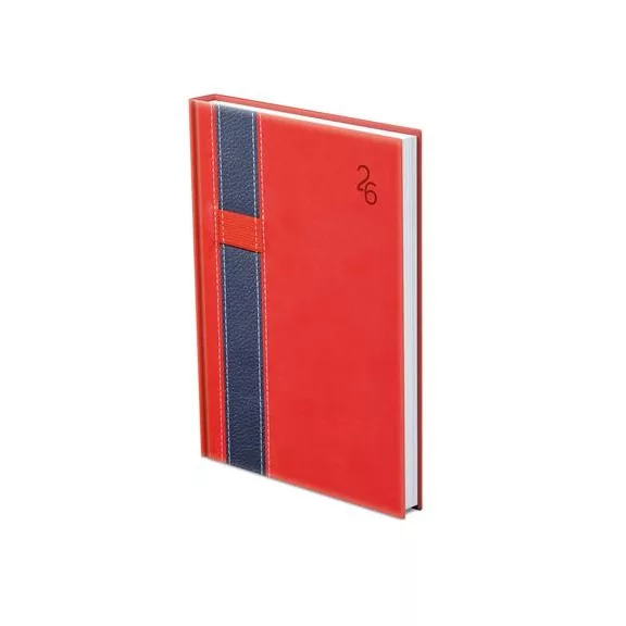 Naptár, tervező, B5, heti, TOPTIMER "Vario", piros-kék