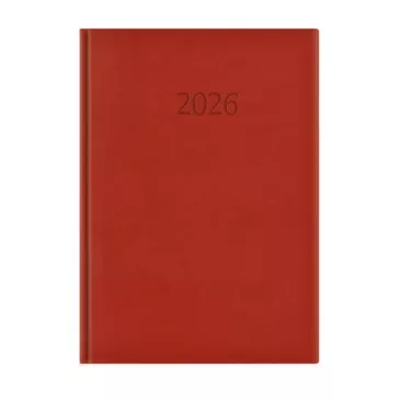   Naptár, tervező, A4, napi, TOPTIMER "Wide", bordó