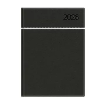   Naptár, tervező, A5, napi, TOPTIMER, "Young", fekete-fehér