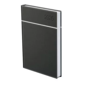   Naptár, tervező, A5, napi, TOPTIMER, "Young", fekete-fehér