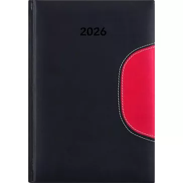   Naptár, tervező, B5, heti, DAYLINER "Memphis", fekete-piros