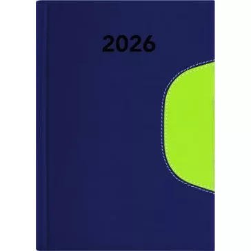   Naptár, tervező, B6, heti, DAYLINER "Memphis", kék-zöld