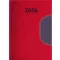 Naptár, tervező, B6, heti, DAYLINER "Memphis", piros-szürke