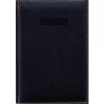   Naptár, tervező, A5, napi, DAYLINER, "Sherwood", fekete