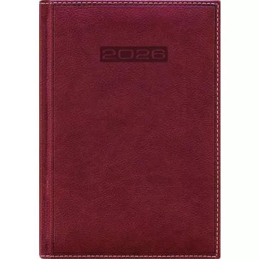   Naptár, tervező, B5, heti, DAYLINER, "Sherwood", barnásvörös