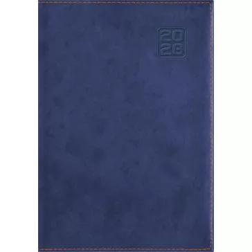   Naptár, tervező, A5, napi, DAYLINER "Square", kék