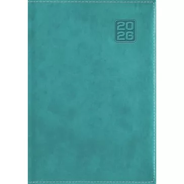   Naptár, tervező, A5, napi, DAYLINER "Square", türkiz