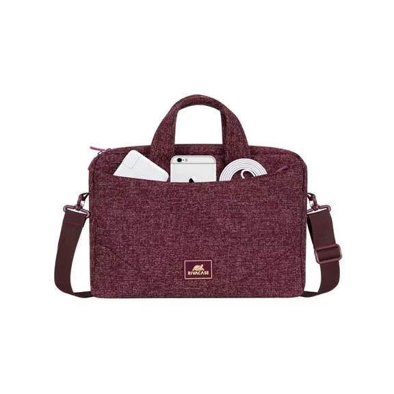 Notebook táska, 14", RIVACASE "Anvik 7921", burgundi vörös