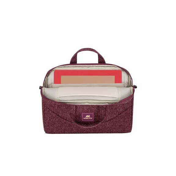 Notebook táska, 14", RIVACASE "Anvik 7921", burgundi vörös