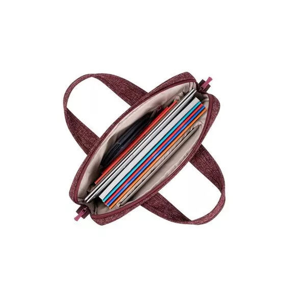 Notebook táska, 14", RIVACASE "Anvik 7921", burgundi vörös