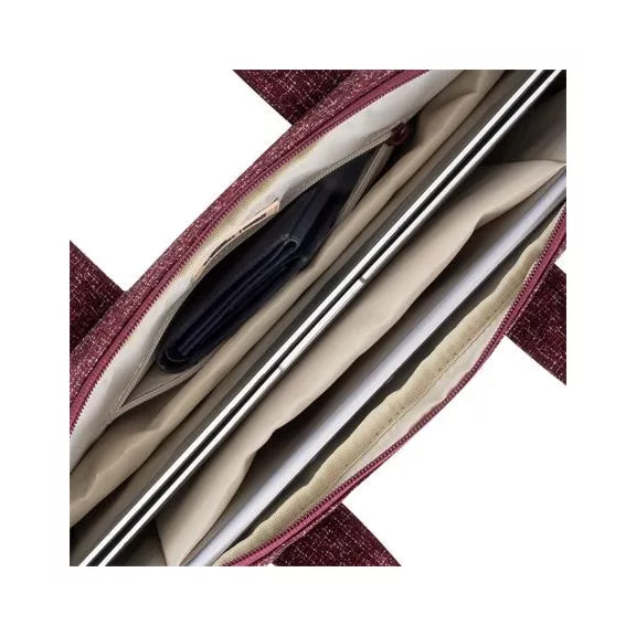 Notebook táska, 14", RIVACASE "Anvik 7921", burgundi vörös