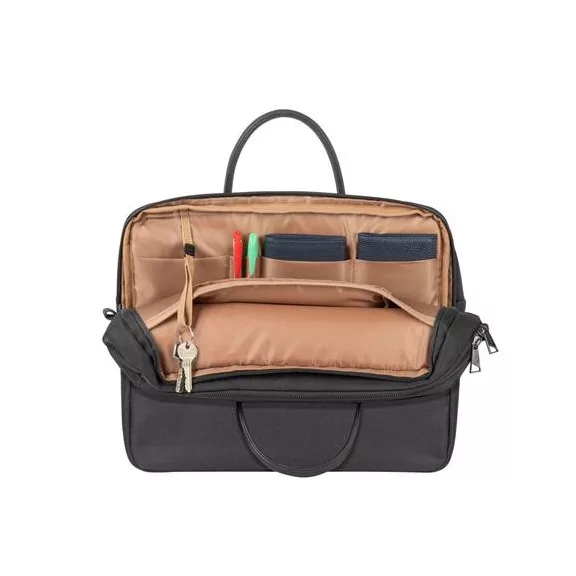 Notebook táska, 15,6" RIVACASE "Clark ECO 8134", fekete