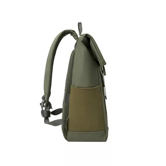 Notebook hátizsák, 14", 17L, rolltop, RIVACASE "Eden ECO 7826", olivazöld
