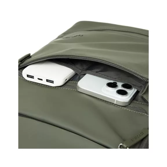 Notebook hátizsák, 15,6", 20L, RIVACASE "Eden ECO 7856", olivazöld