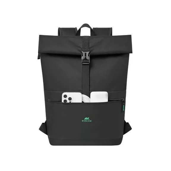 Notebook hátizsák, 15,6", rolltop, 15L, RIVACASE "Gremio ECO 5567", fekete