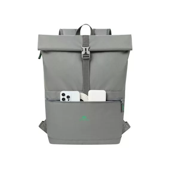 Notebook hátizsák, 15,6", rolltop, 15L, RIVACASE "Gremio ECO 5567", szürke