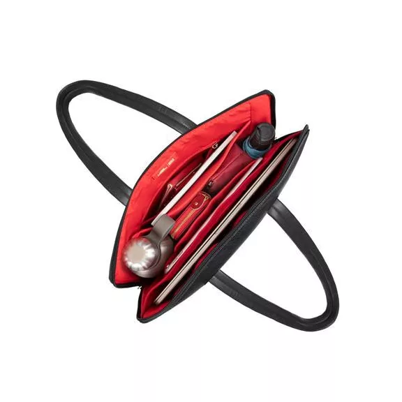 Notebook táska, női, 14", RIVACASE "Orly 8992", fekete